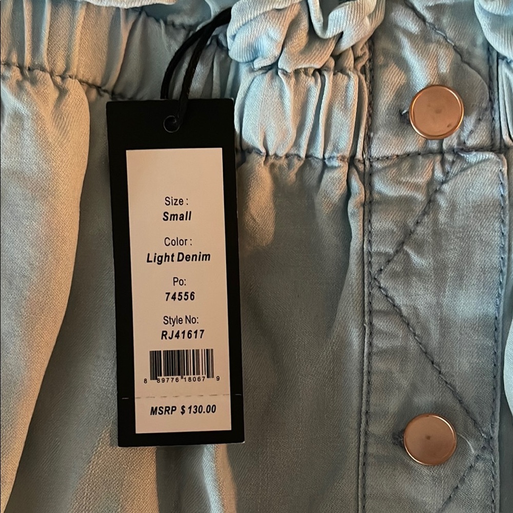 Light Blue Off-Shoulder Women's Top - Picture 2 of 2